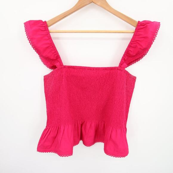 Roller Rabbit Pink Smocked Top - Picture 1 of 11